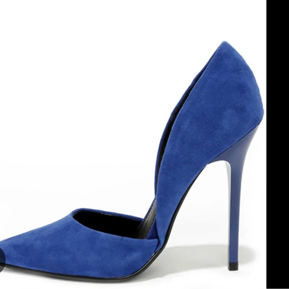Steve Madden Varcity D’orsay pumps, size 8.5M, color Blue suede